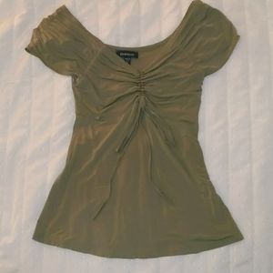 XS green Bebe top